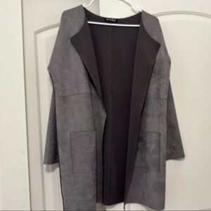Picadilly Fashion Gray Blazer with Textured Contrast